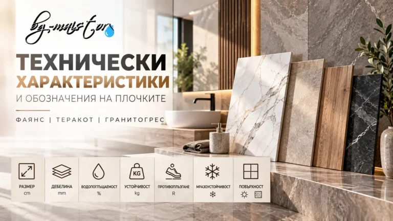 Как да разчитаме техническите характеристики и обозначенията на плочките?